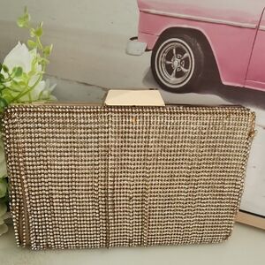 Project Bag-Gold Rhinestone Clutch..Upcycler Or Crafter's Dream!